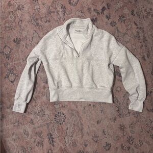 Abercrombie kids Gray Quarter-Zip Sweatshirt